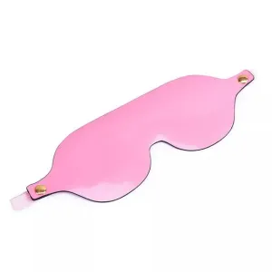 0300DL      Shiny Pink Patent Eye Mask Blindfold