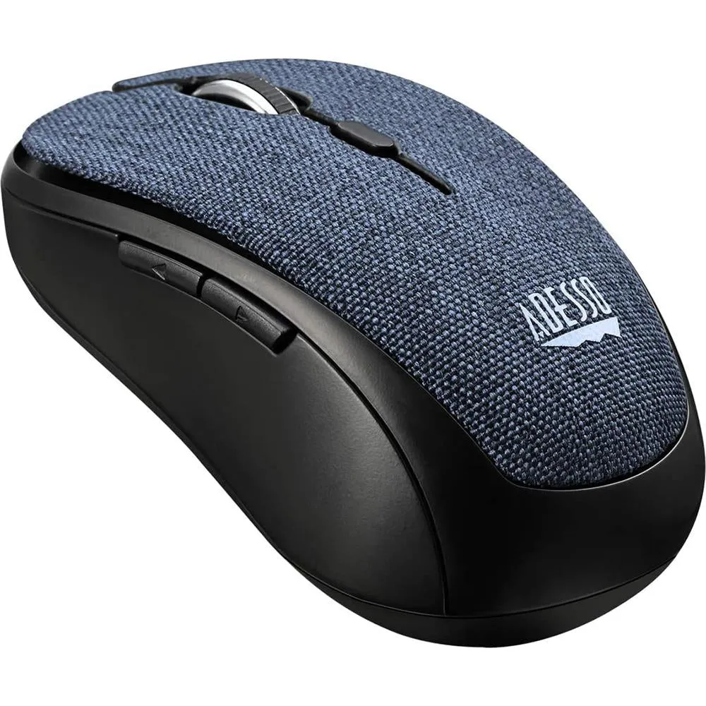 Adesso iMouse S80L Wireless Fabric Optical Mini Mouse (Blue)