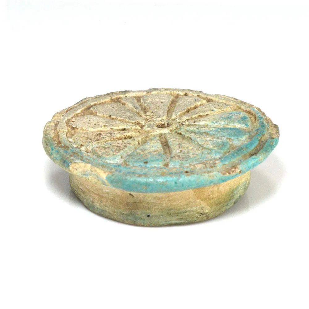 An Egyptian Faience Ear Spool, 18th Dynasty, Amarna Period, ca 1352-1336 BCE