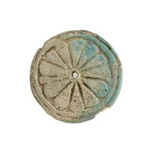 An Egyptian Faience Ear Spool, 18th Dynasty, Amarna Period, ca 1352-1336 BCE