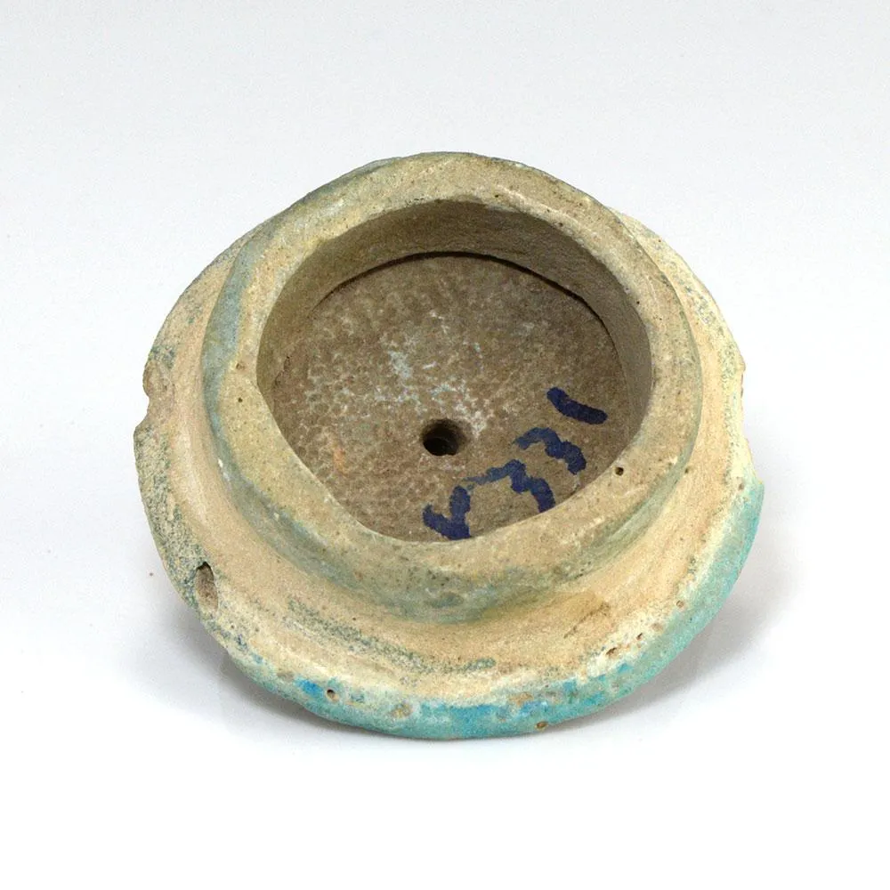 An Egyptian Faience Ear Spool, 18th Dynasty, Amarna Period, ca 1352-1336 BCE