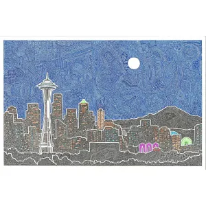 Art Print - Seattle's Night