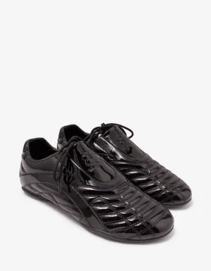 Balenciaga Black Patent Zen Trainers