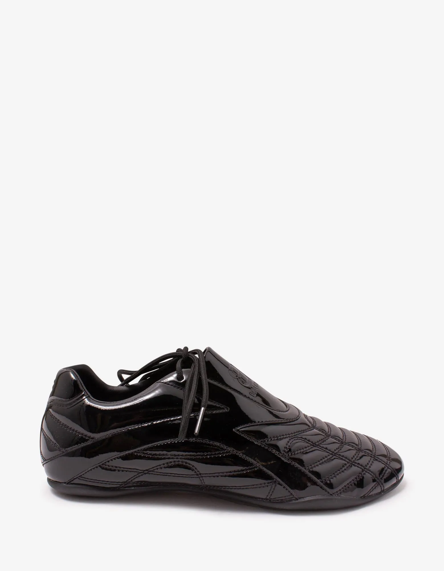 Balenciaga Black Patent Zen Trainers