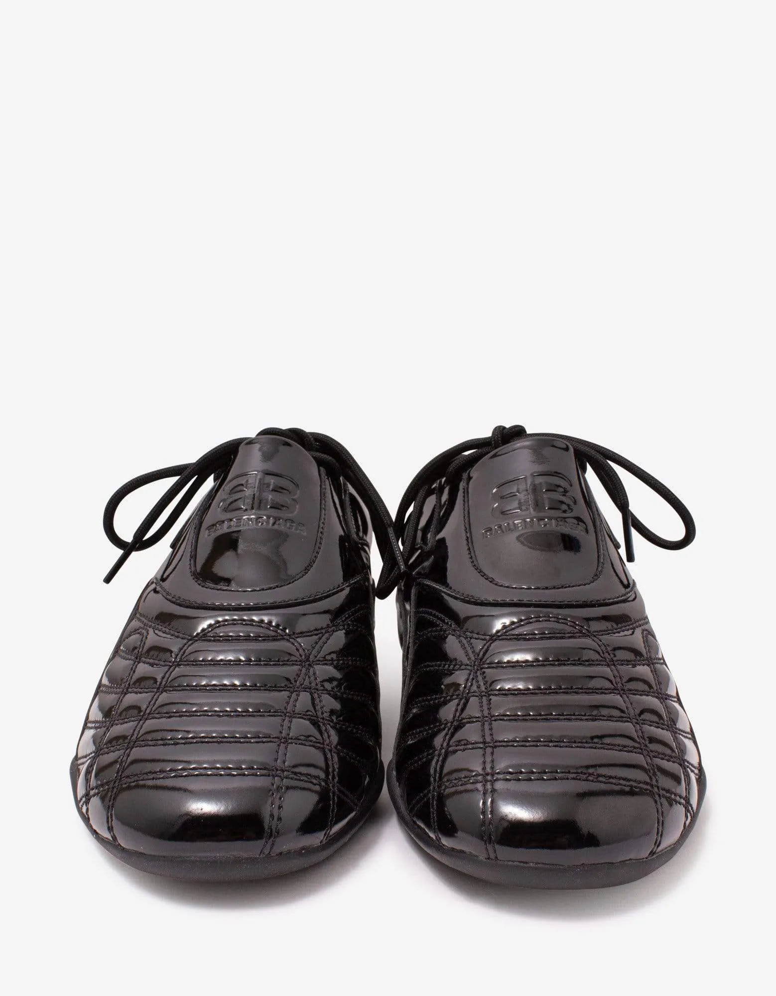 Balenciaga Black Patent Zen Trainers