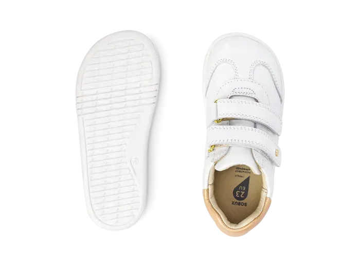 Bobux Iwalk Sprite - White   Pale Gold