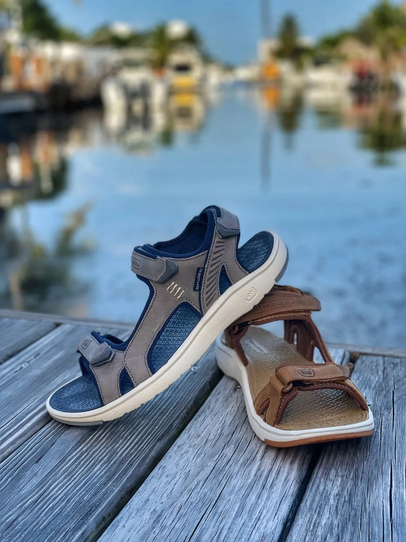 Cabo by Skuze Shoes - Grey & Navy