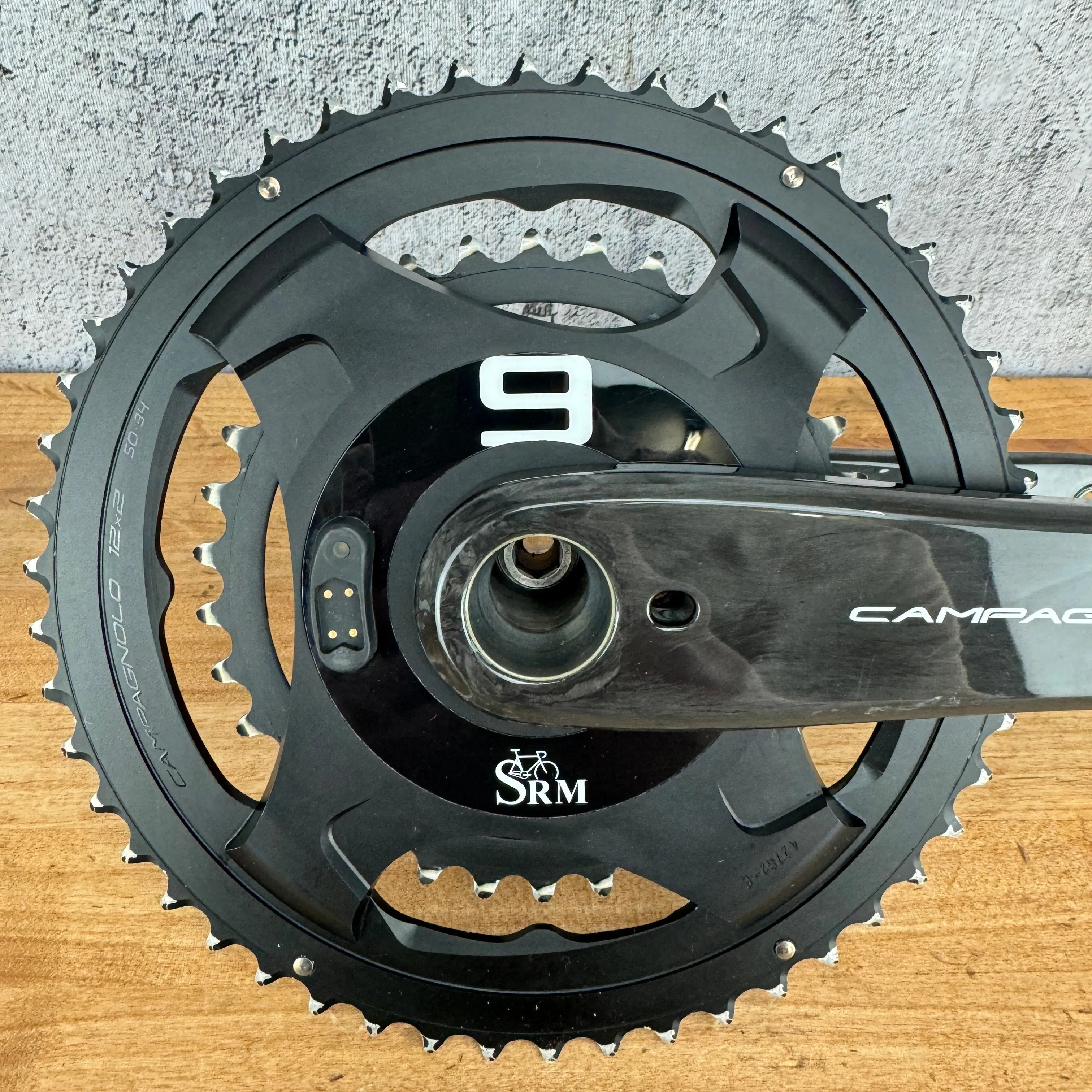 Campagnolo SRM PM9 172.5mm 50/34t 12-Speed Carbon Power Meter Bike Crankset