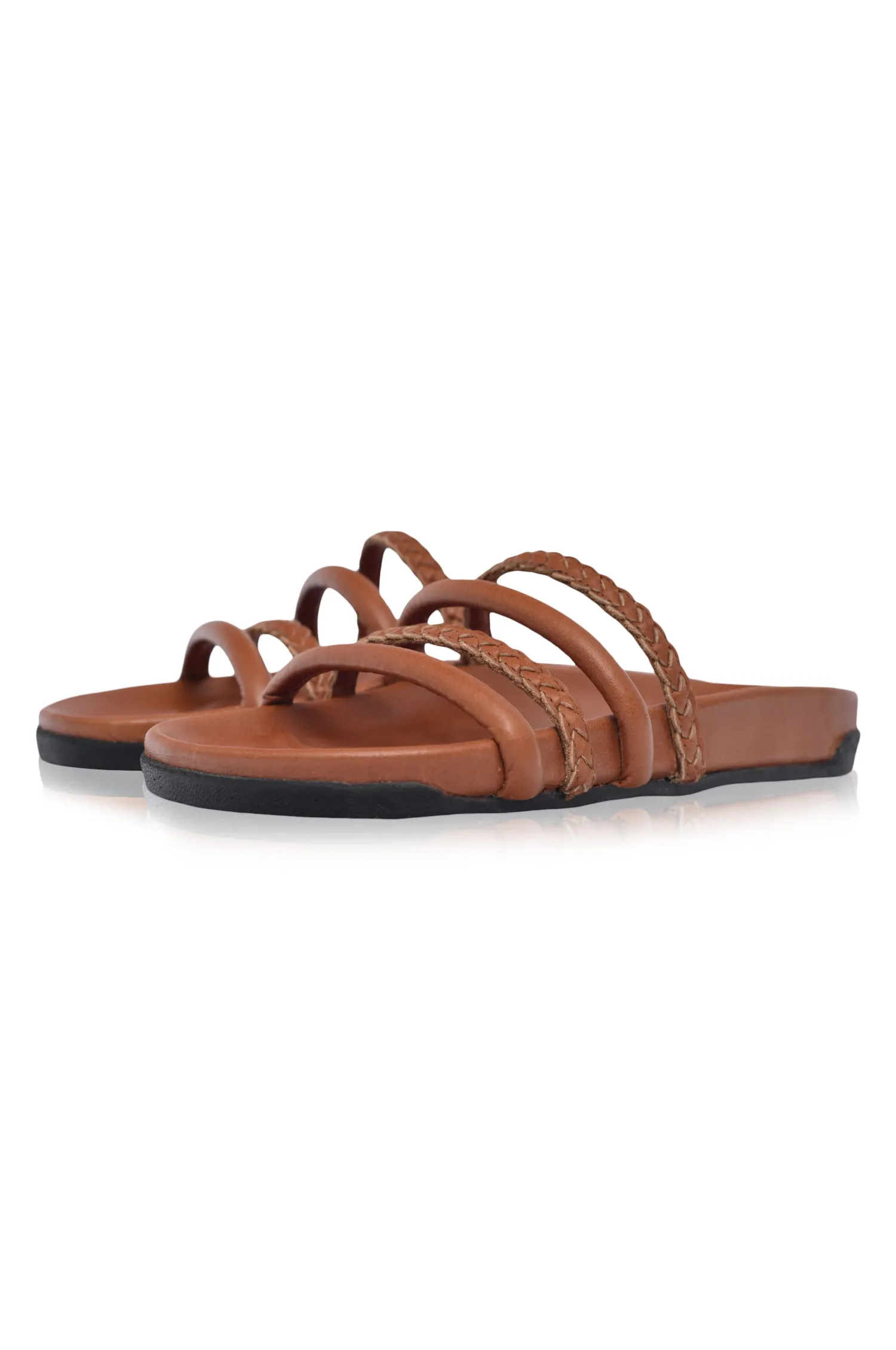 Castaway Leather Slides (Sz. 5.5, 6.5 & 10)