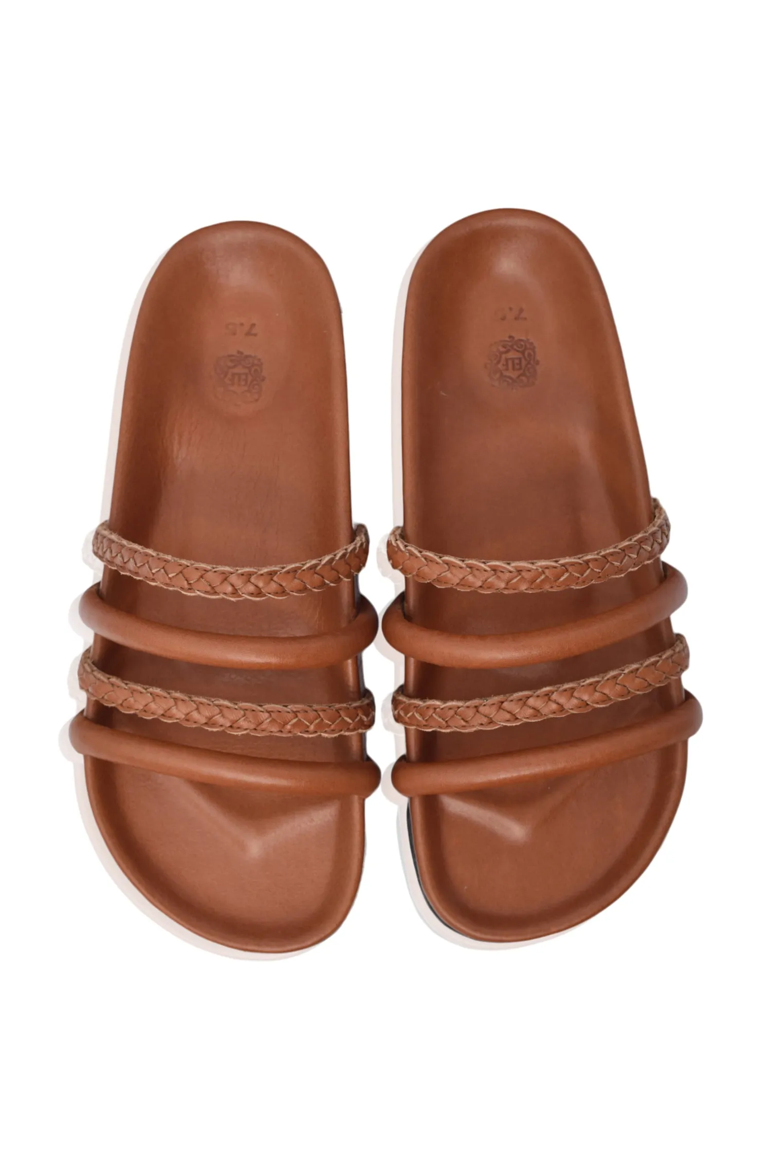 Castaway Leather Slides (Sz. 5.5, 6.5 & 10)