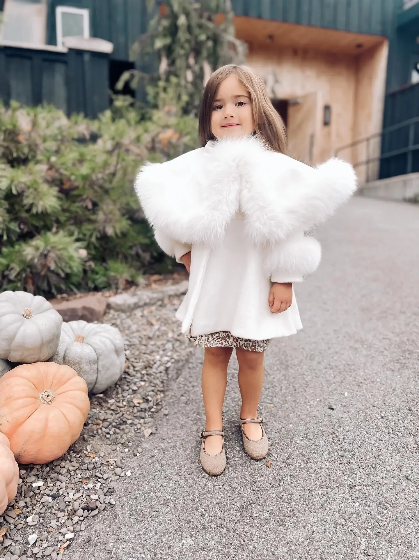 Charlotte- Taupe Bouclé Mary Jane Shoes