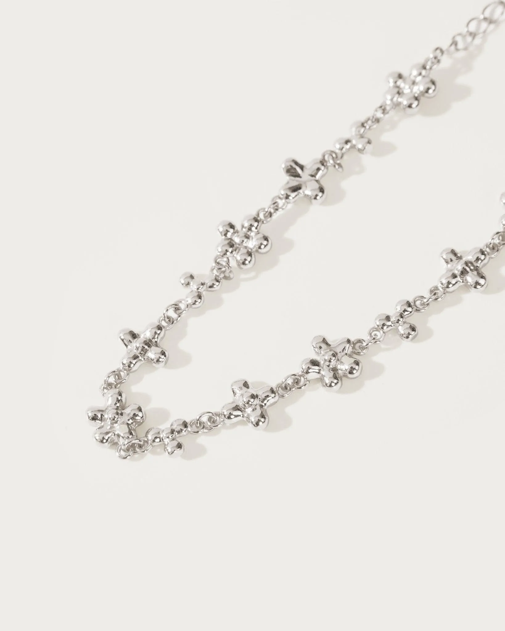 Daisy Molecule Bracelet in Silver