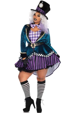 Delightful Mad Hatter Plus Size Womens Costume