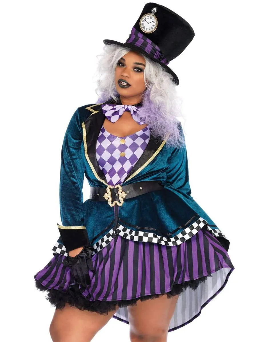 Delightful Mad Hatter Plus Size Womens Costume