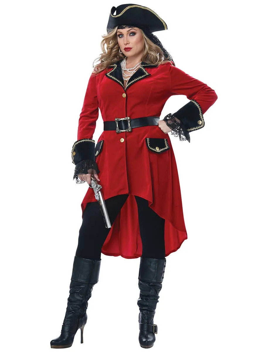 High Seas Heroine Womens Plus Size Pirate Costume