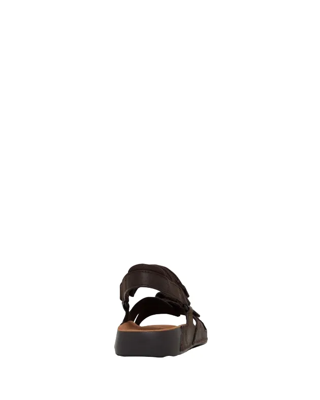 Hush Puppies Mens Brown Hems Comfort Shoes Slide Sandals