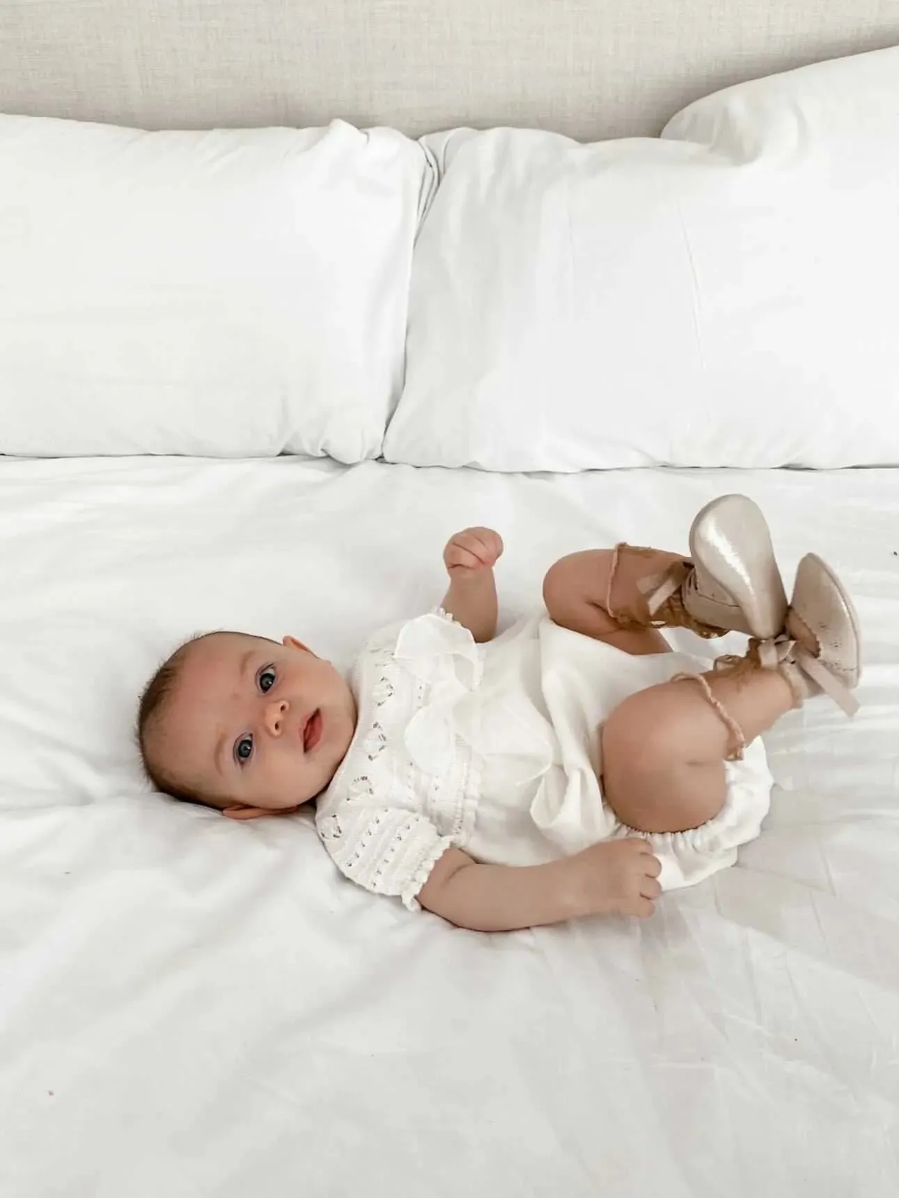 Isabella- Gold Leather Baby Mary Jane Shoes