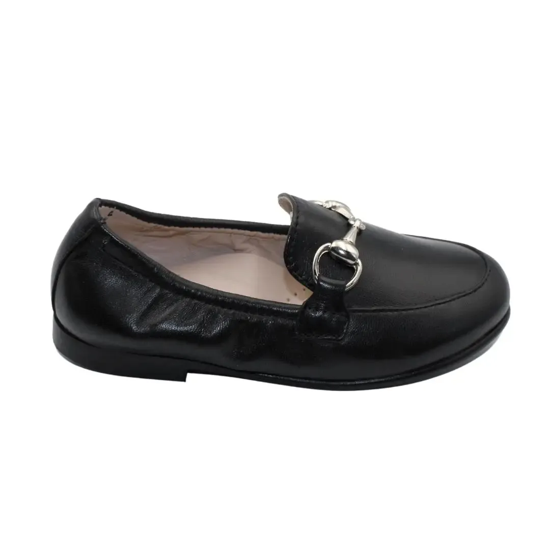 Julian- Black Leather Loafer Shoes