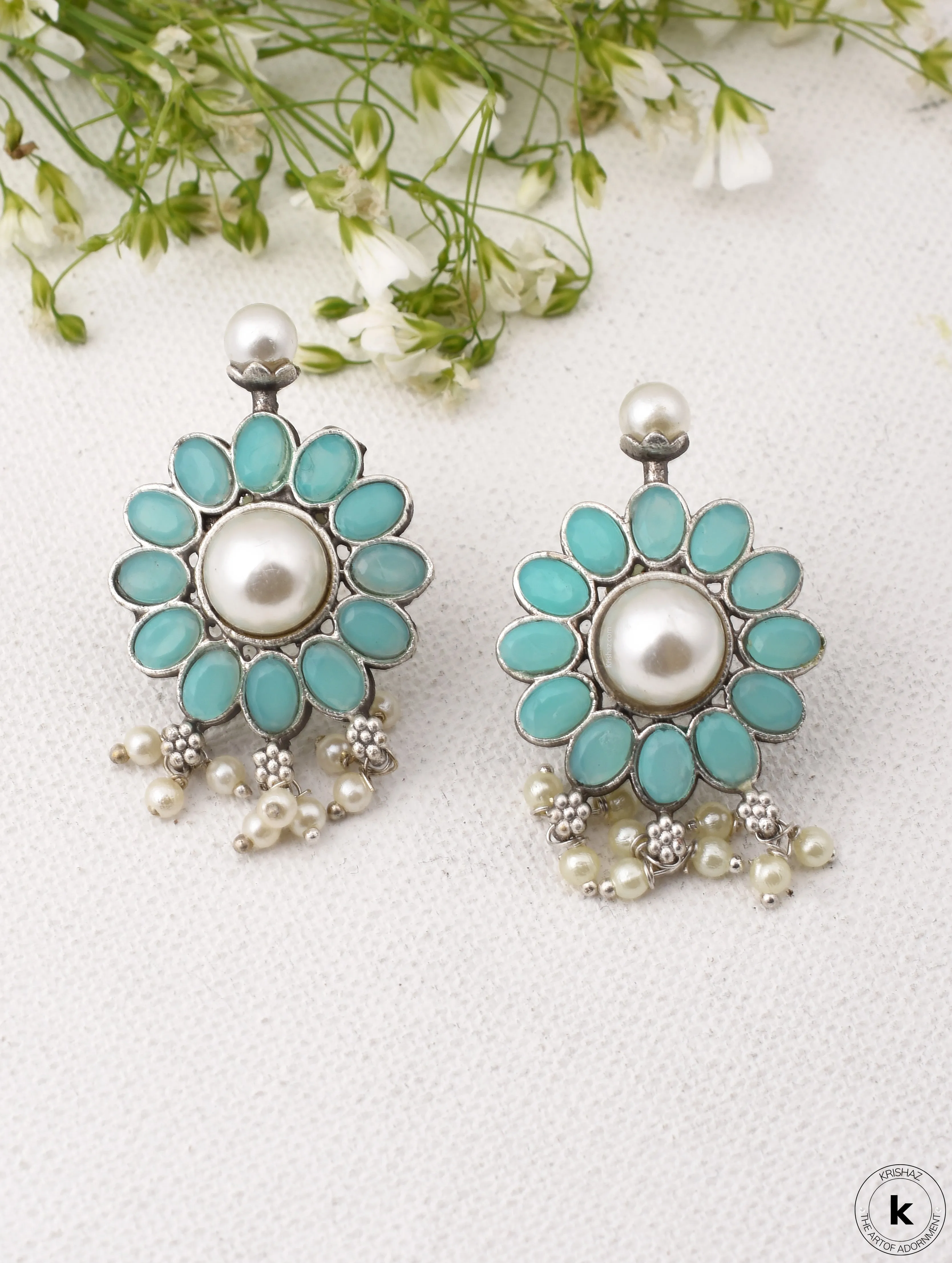 Kavisha Floral Stud Earrings