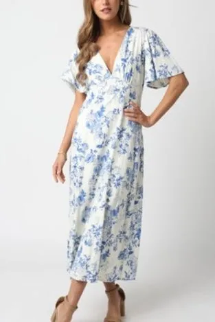 KIRA FLORAL MIDI DRESS