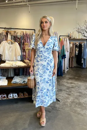 KIRA FLORAL MIDI DRESS