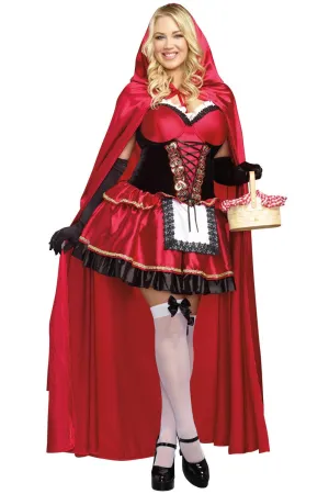 Little Red Riding Hood Womens Plus Size Fancy Dress Costume