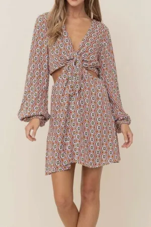 MADDIE GEO PRINT DRESS