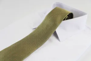 Mens Gold Flower Elegant Patterned 8cm Neck Tie