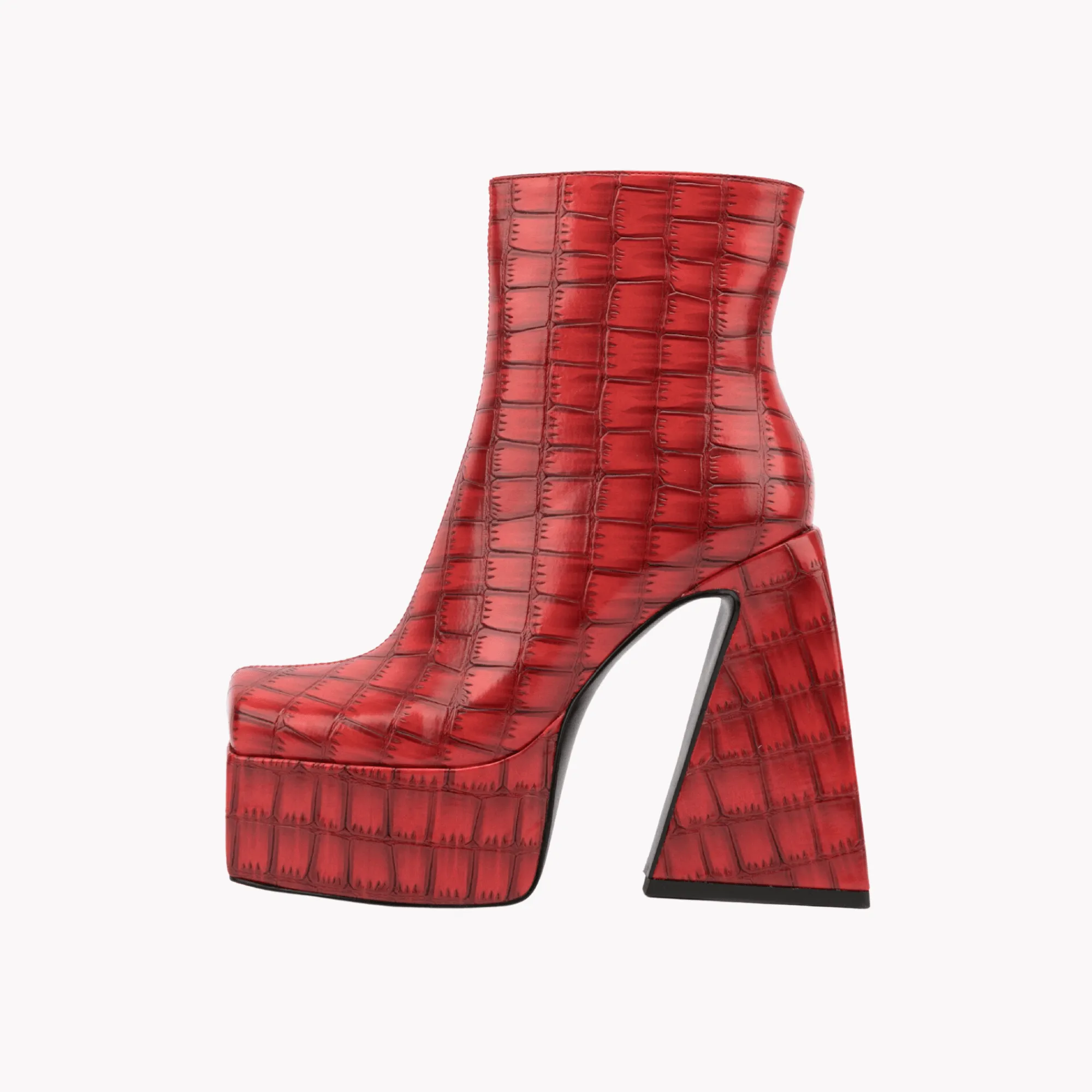 Pre Order:  Stone Pattern High Heel Boots