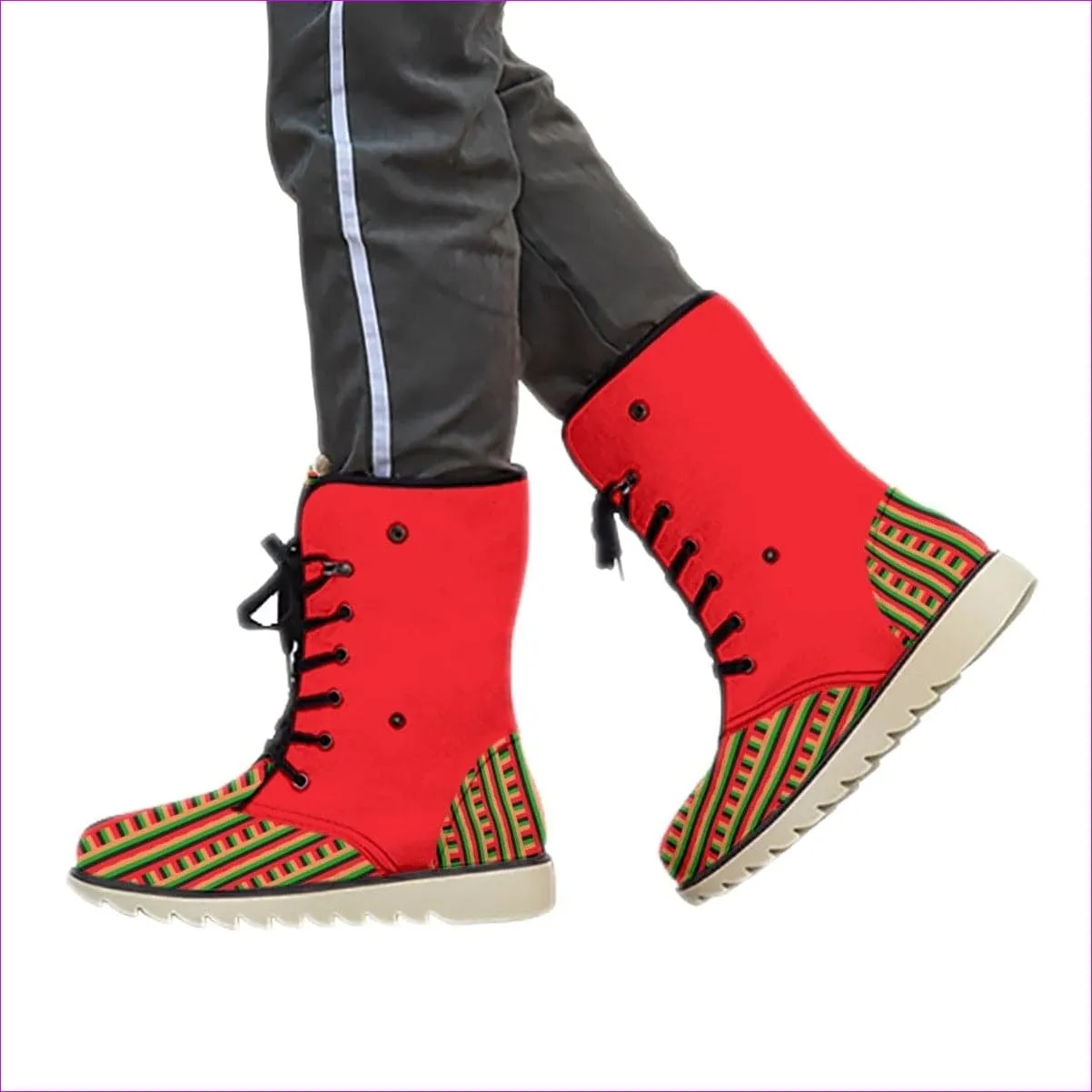 Striped Galore Women's Plush Boots