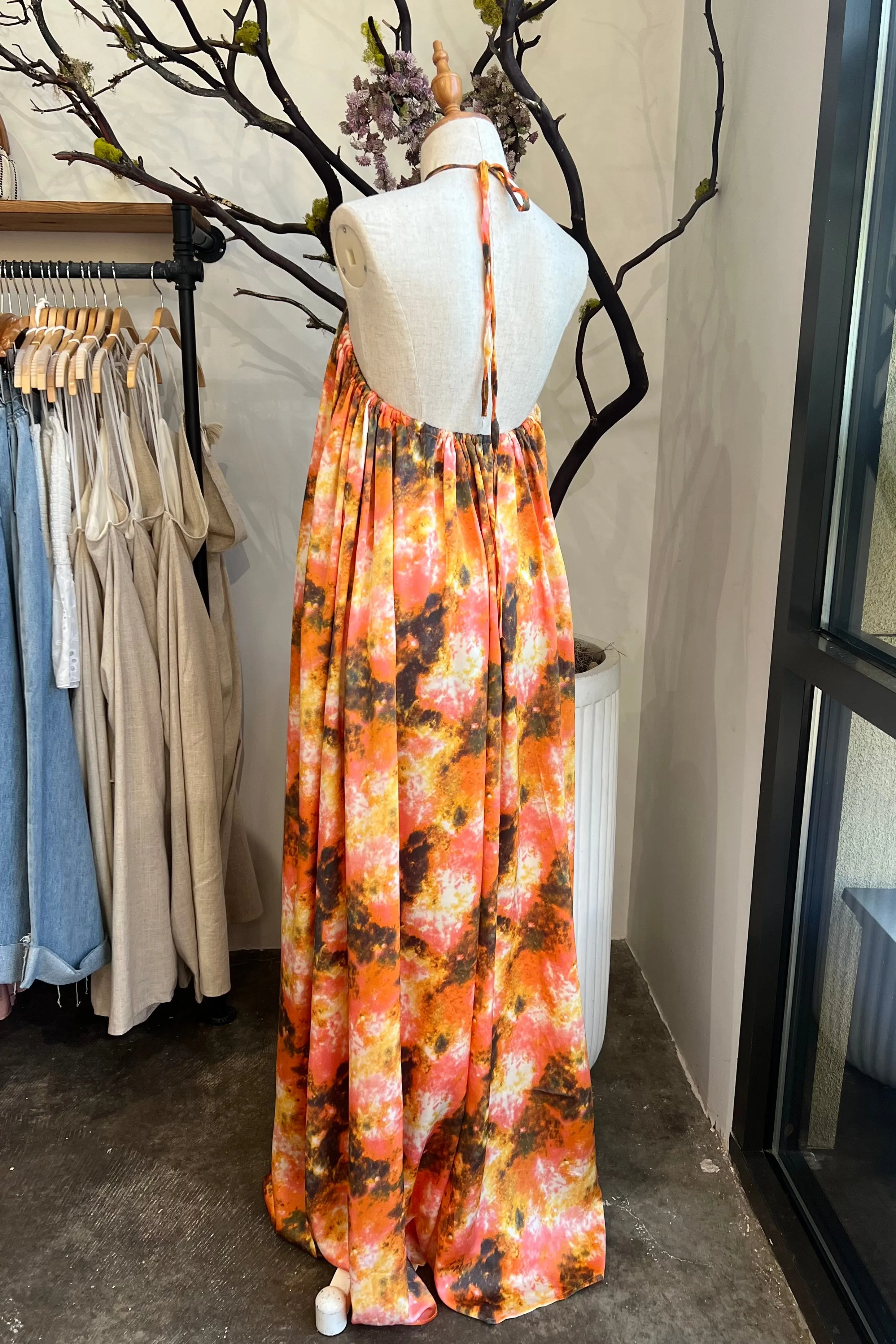 SWEET ESCAPE HALTER MAXI DRESS