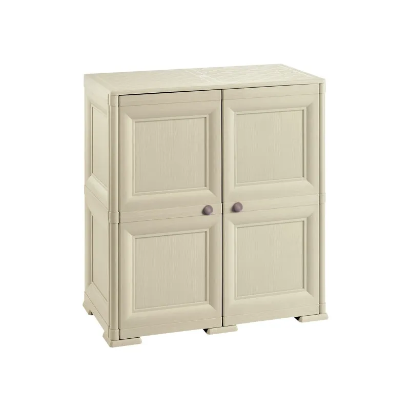 Tonterelli Shoe Cabinet 8 Shelves   4 Side Pockets 2 Door