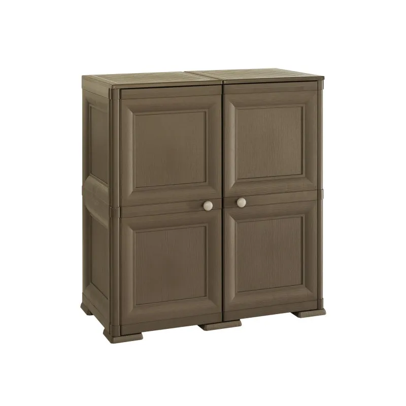 Tonterelli Shoe Cabinet 8 Shelves   4 Side Pockets 2 Door