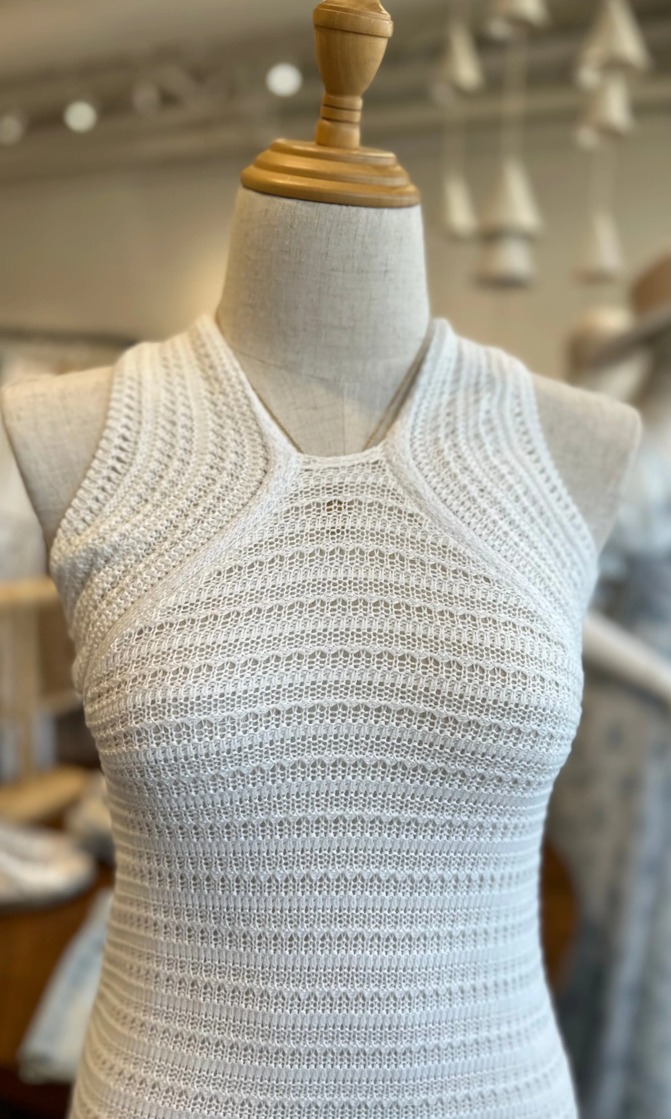 VEDA WHITE KNIT DRESS