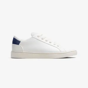 Women's Lace Up | White-Midnight Blue