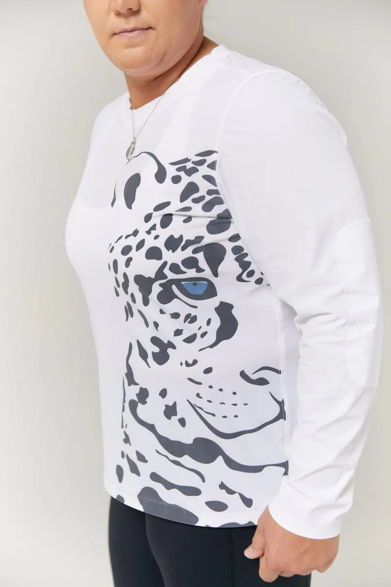 Women's Long Sleeve Training Top - Leopard Cast